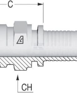Racor para engastar DN25 - UNF 1 5/16