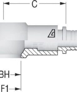 Racor para engastar banjo DN10 - BSP 3/8