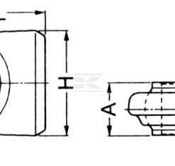 Bola terminal plano soldable 28,8 mm