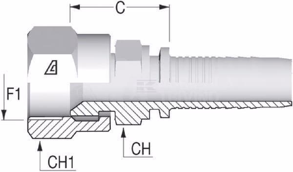 Racor DN16 F 3/4" JIC 2 Racor DN16 F 3/4" JIC