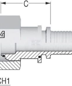 Racor para engastar DN25 - BSP 1