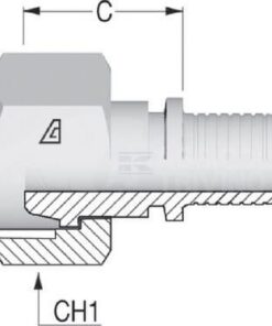 Racor para engastar DN13-16,75/M24 7 Inserto DN08-M20 x 1,5-gaz