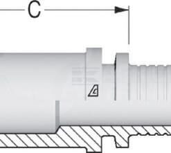 Inserto DN5 (3/16") - tubo vertical ø6 mm