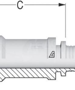 Racor para engastar con brida DN13 - 31,7