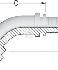 Inserto DN40 Brida Ø50,8 mm 45° 7 Racor para engastar con brida DN40 - 60,3 45°