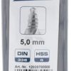 Broca 5,0 mm HSS-DIN 338-G TURBO STEP