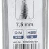 Broca 7,5 mm HSS-DIN 338-G TURBO STEP