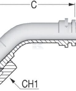 Boquilla DN13-1/2" BSP-45°