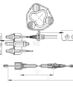 Brake cable complete