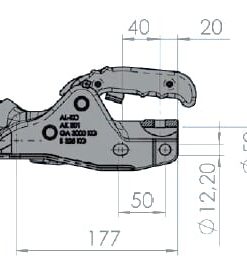 Enganche esférico AK301