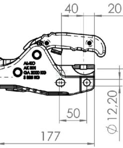 Enganche de bola AK301