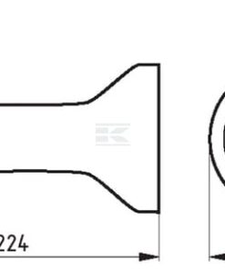 Disc harrow spacer sleeve
