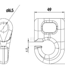 Grillete, sistema velocidad Speed System Ø16,5