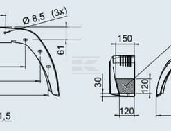 Guardabarros BKS PVC