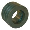 Polea para correa trapecial, 4 canales B o SPB, Ø207 mm, para buje Taperlock 3020, Kramp