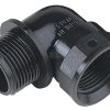 Codo 90° hembra/macho 1"