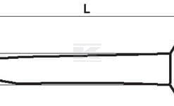 Harrow tine straight M16 18 x 242mm