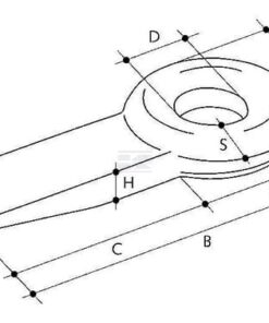 Tow hitch to be welded on, L-280, FI 50, 50 X 65 6 Tow hitch to be welded on, L-280, FI 50, 50 X 65