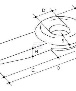 Towing eye for welding 14 T diameter  50