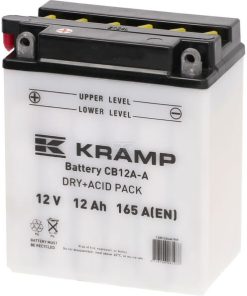 Batería 12 V 12 Ah, 165 A, con pack de ácido, Kramp