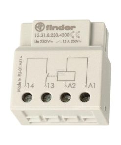 Relé electromecánico monostable, montaje en caja, 1NA, 12A/230V C.A.