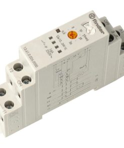 Relé monoestable sin enclavamiento + reseteo 17,5mm. carril 1CO 16A/12.24V AC 6 Relé monoestable sin enclavamiento + reseteo 17,5mm. carril 1CO 16A/12.24V AC