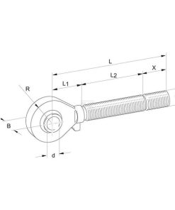 Husillo de 3er punto 1,3/4"-5UNC R cat.3