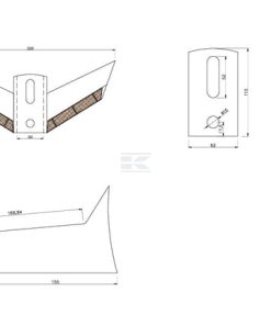 Reja de aletas de carburo 320x6mm