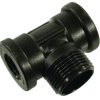 Pieza en T 2xIG 1/2"+1xAG 1" 5 Pieza en T 2xIG 1/2"+1xAG 1"