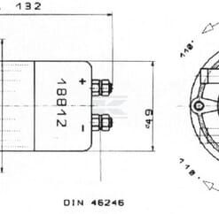 Bomba de fuel-oil eléctrica 24 V