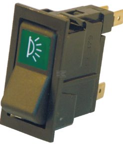 Interruptor basculante, 0-I, apagado-encendido, 4 polos, Luz interior