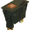 Interruptor basculante, 0-I, apagado-encendido, 4 polos, Luz de trabajo
