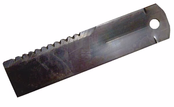Cuchilla picadora de paja 175x40x3mm diámetro 11mm 1 Straw chopper knife 175x40x3mm diameter 11mm