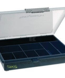 Caja de surtido con 9 compartimentos de polipropileno azul/gris, 2 L de capacidad, 240 x 195 x 43 mm, PCS 5-9, Raaco