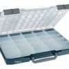 Caja de surtido con 25 compartimentos de polipropileno azul/gris, 10 L de capacidad, 413 x 330 x 57 mm, Carry-Lite 55-25/1, Raaco