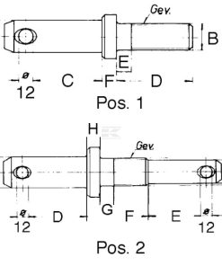 Stabiliser pin 1.1/8
