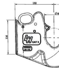 Lift arm hook cat 3