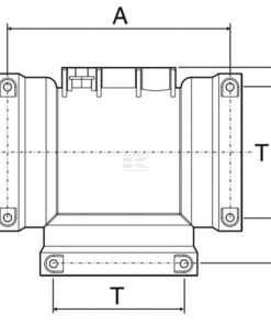 Pieza en "T" (3 uds.), acoplamiento horquilla T3 10 Pieza en