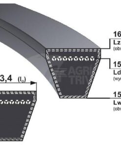 Correa trapezoidal 13x1531 Optibelt