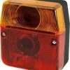 Rear light square, 12/24V, amber/red, bolt on, 110x102mm, Promot 4 Rear light square, 12/24V, amber/red, bolt on, 110x102mm, Promot