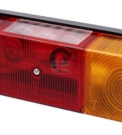 Rear light LH rectangular, 12/24V, amber/red, bolt on, 300x77mm, Promot