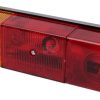 Rear light RH rectangular, 12/24V, amber/red, bolt on, 300x55x77mm, Promot