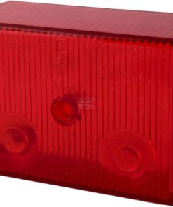 Light lens, red, rectangular 100x73mm rear/LH/RH Promot