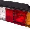 Rear light LH rectangular, 12/24V, amber/white/red, bolt on, 396x104mm, Promot