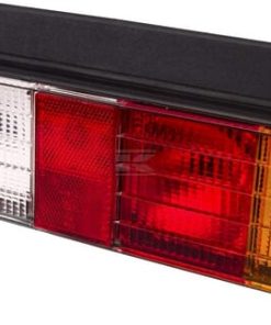 Rear light LH rectangular, 12/24V, amber/white/red, bolt on, 396x104mm, Promot