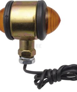 Indicator light round, 12/24V, amber, bolt on