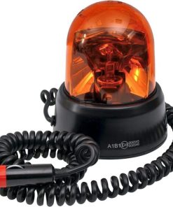 Faro rotativo halógeno, ámbar, 12 V, fijación magnética