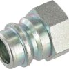Conector hidráulico 1/4" acero