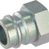 Conector hidráulico 1/2" acero