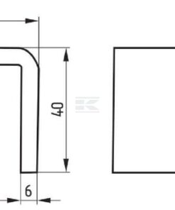 Abrazadera de púas S, tipo nuevo 3 S Tine clamp new type